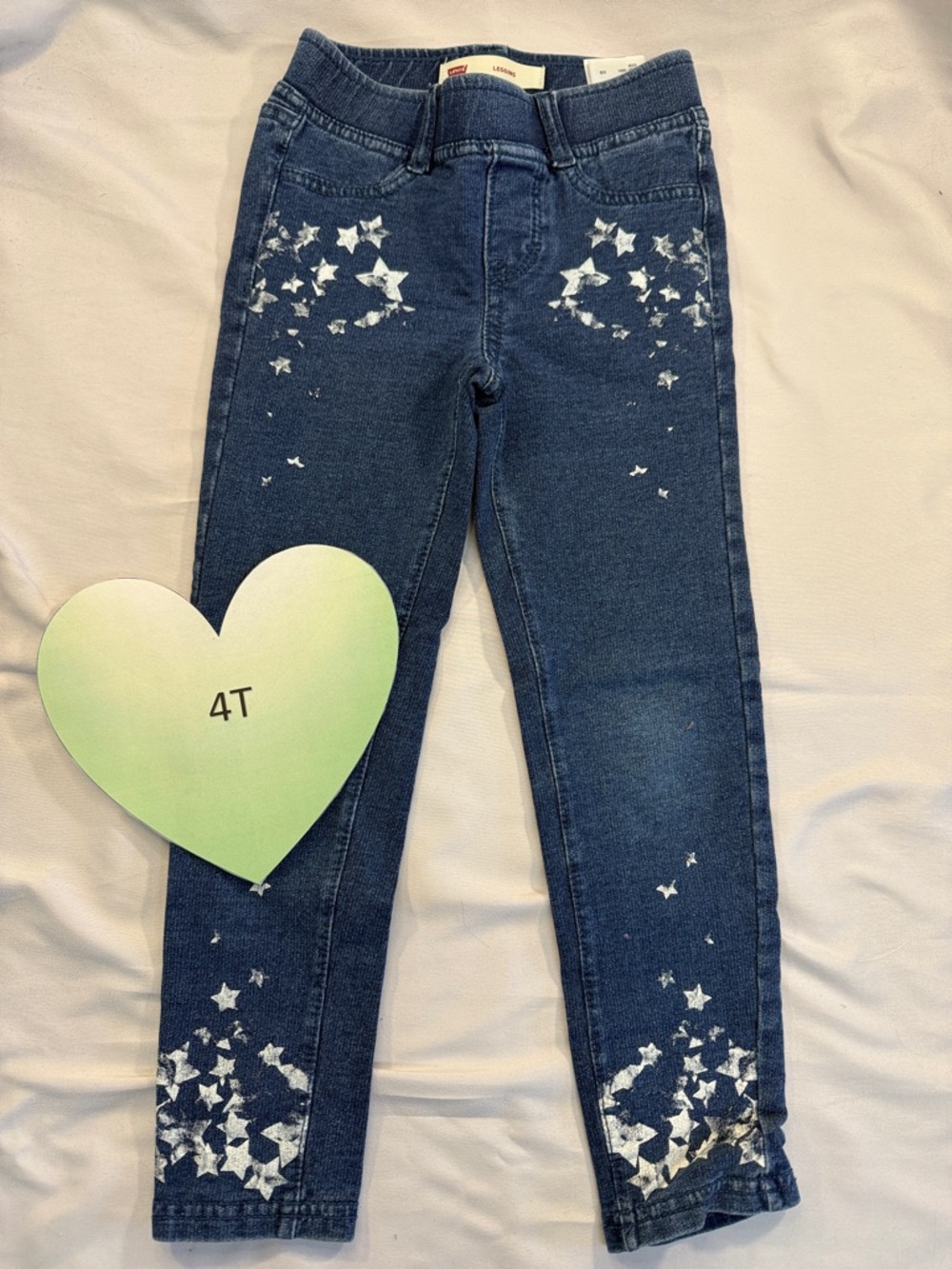 Levi’s - Blue Jeggings with Embellished Details